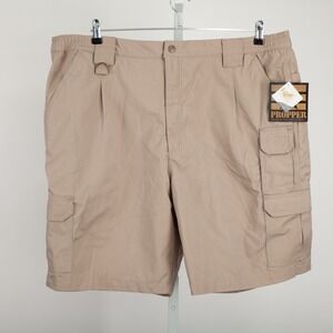 Propper Tactical Cargo Shorts Mens 44 Khaki Tan Teflon Canvas Public Safety NEW